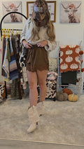 Floral Lace Trim Drawstring Waist Shorts